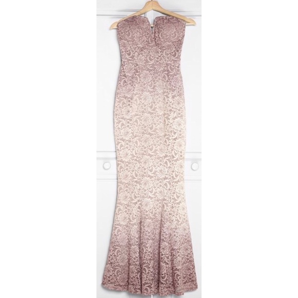 OMBRE LACE LONG DRESS - Picture 5 of 5